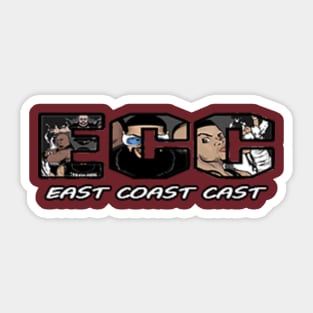 East Coast Cast Logo & Letters Sticker